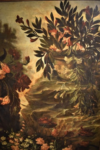 Louis XIII - Grande Nature Morte de fleurs - Gaspare Lopez (1667-1732)